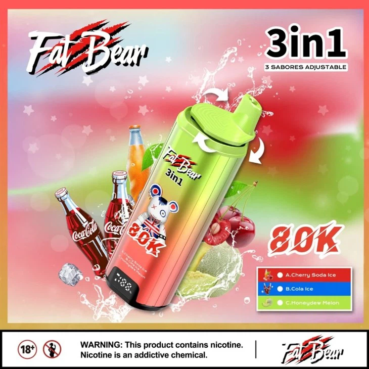 Cherry Soda ice + cola ice +Honeydew melon ice